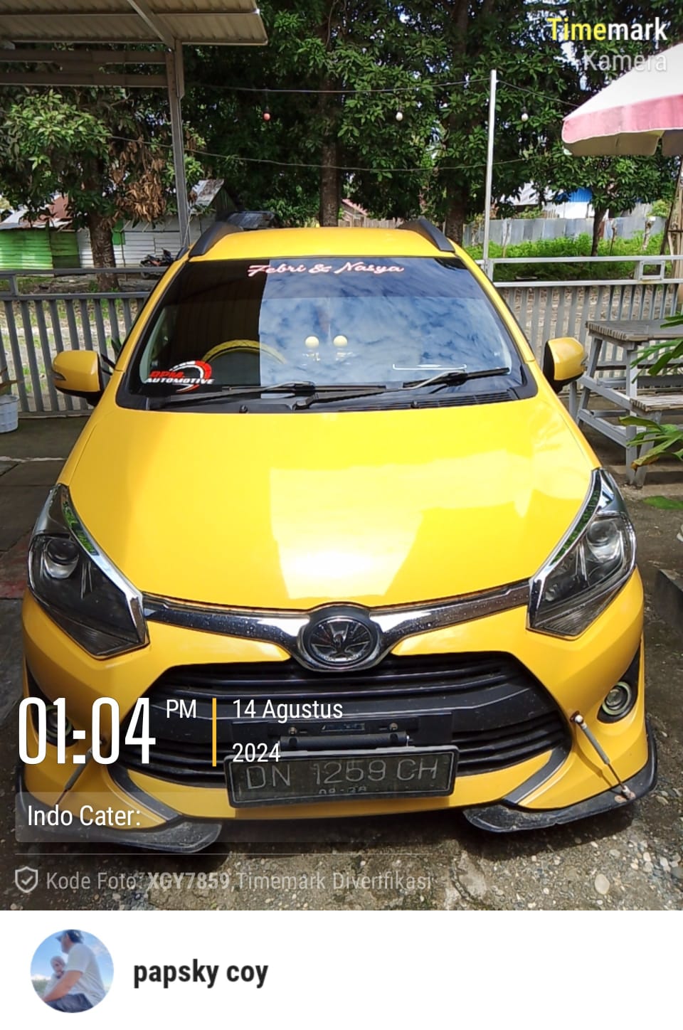 Dijual toyota agya 1.2 trd mt